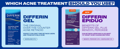 Differin Epiduo Acne Retinoid Gel 0.1% + 2.5%, 45 g - Antiaging Cosmetics