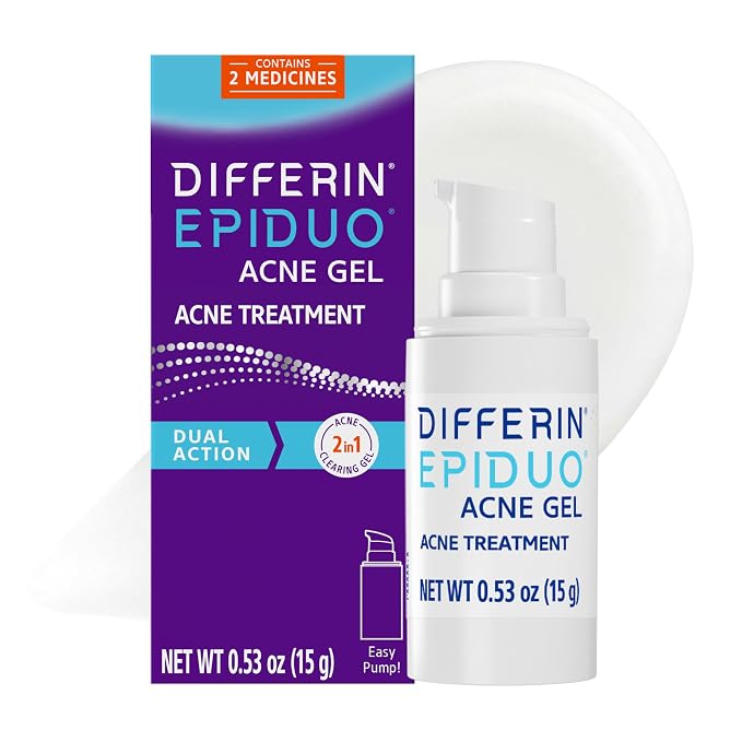 Differin Epiduo Acne Retinoid Gel 0.1% + 2.5%, 45 g - Antiaging Cosmetics