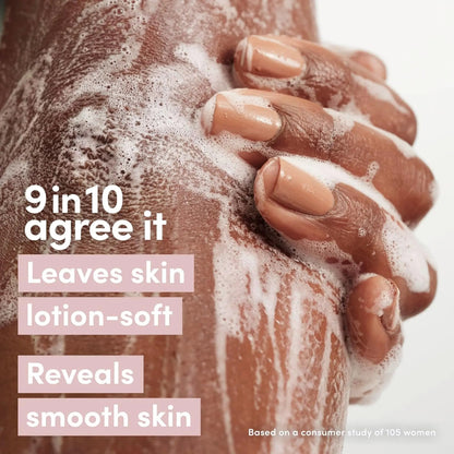 Dove Body Wash, Exfoliating , Melanin 5% Pro - Ceramide Serum with BHA - 18.5 oz (547ml) - Antiaging Cosmetics