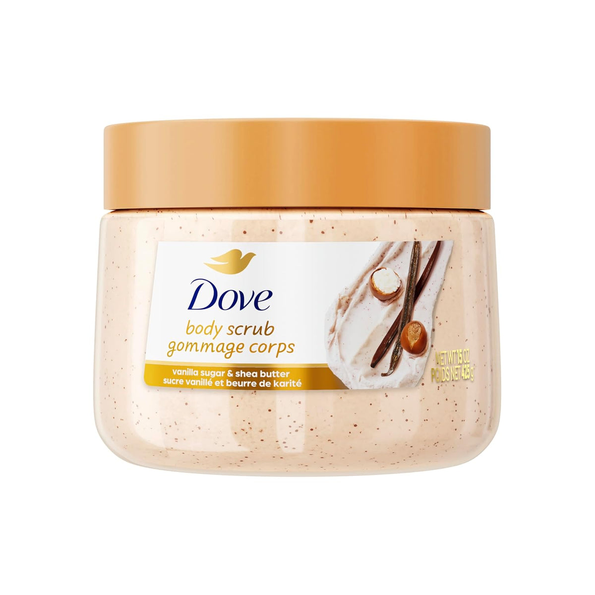 Dove Cinnamon Pumpkin Pie Body Scrub – Limited Edition Holiday Treats, 425gr - Antiaging Cosmetics