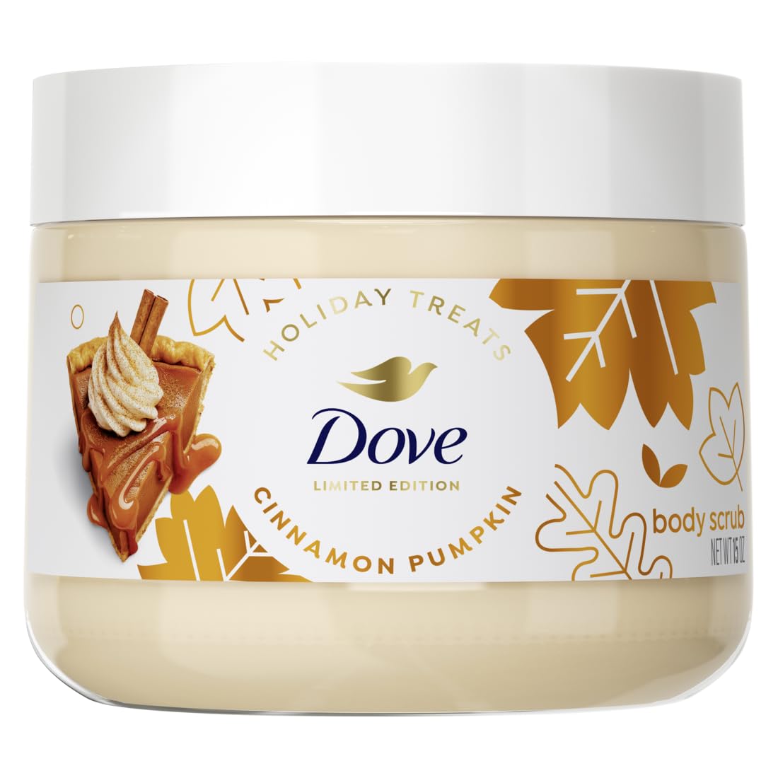 Dove Cinnamon Pumpkin Pie Body Scrub – Limited Edition Holiday Treats, 425gr - Antiaging Cosmetics
