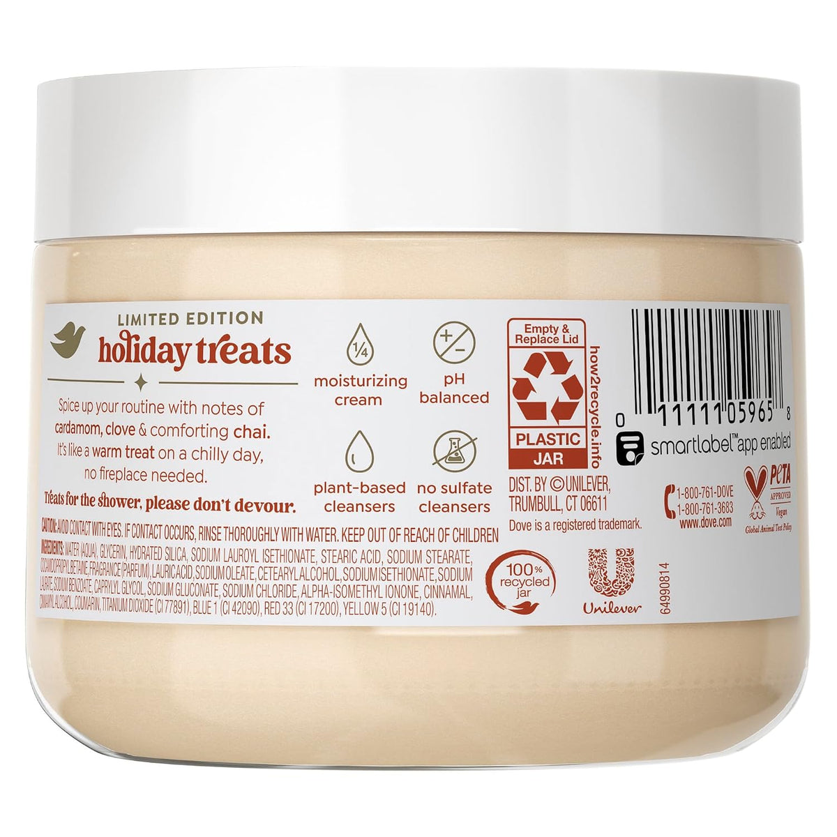 Dove Cinnamon Pumpkin Pie Body Scrub – Limited Edition Holiday Treats, 425gr - Antiaging Cosmetics