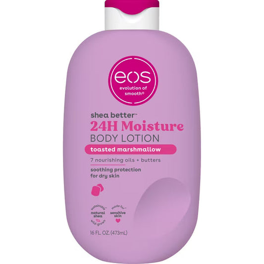EOS Shea Better Body Lotion Toasted Marshmallow scent.473ml EOS
