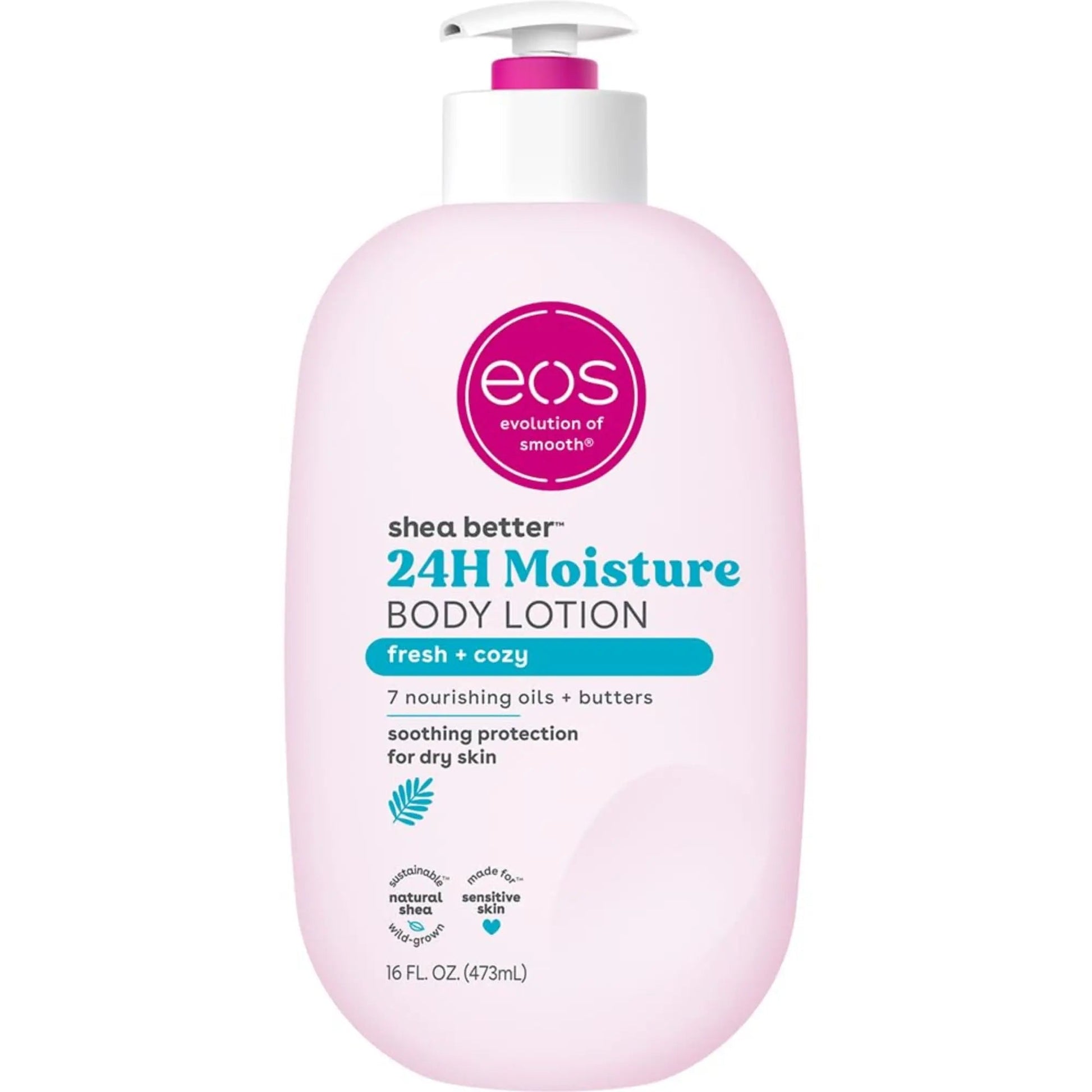 EOS - Shea Better™, 24H Moisture Body Lotion, Fresh & Cozy - 16 fl oz (473 ml) - Antiaging Cosmetics