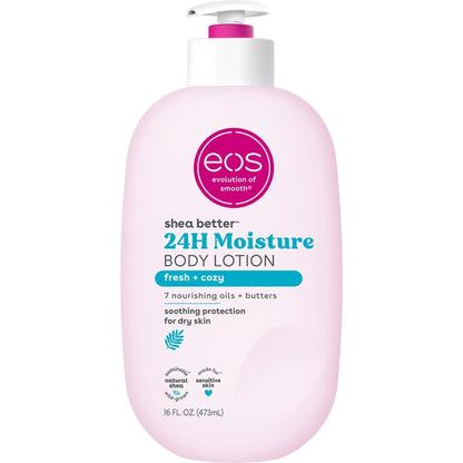EOS - Shea Better™, 24H Moisture Body Lotion, Fresh & Cozy - 16 fl oz (473 ml) - Antiaging Cosmetics