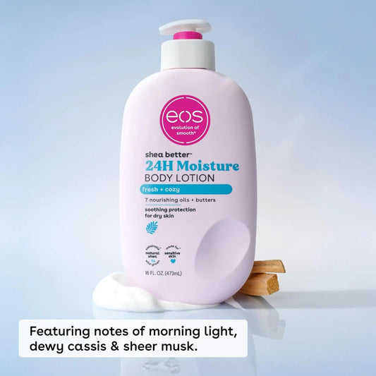 EOS - Shea Better™, 24H Moisture Body Lotion, Fresh & Cozy - 16 fl oz (473 ml) - Antiaging Cosmetics