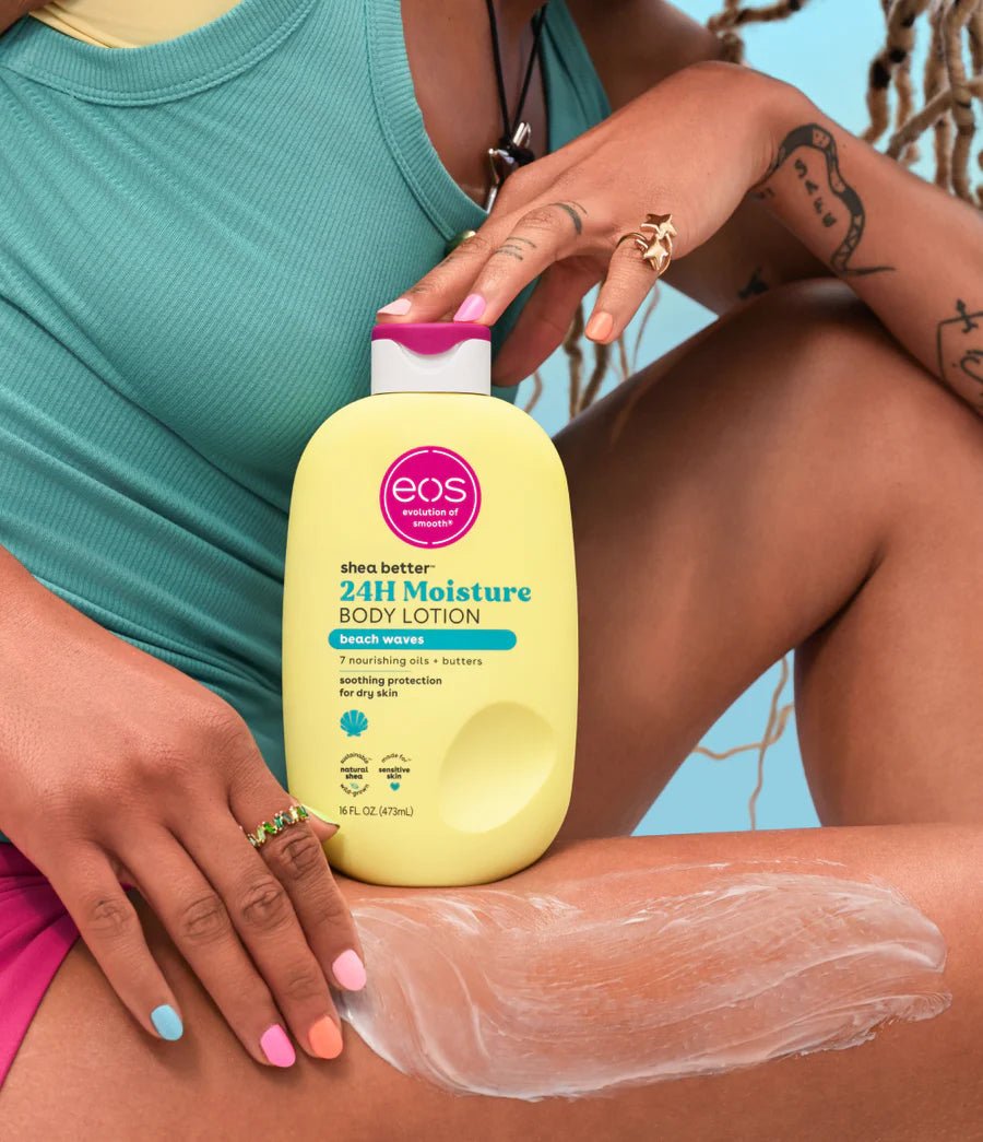 EOS Shea Better Body Lotion Beach Waves scent 473ml - Antiaging Cosmetics