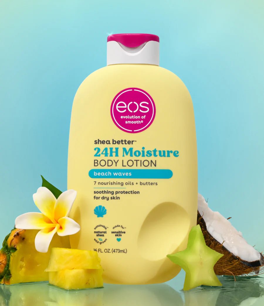 EOS Shea Better Body Lotion Beach Waves scent 473ml - Antiaging Cosmetics