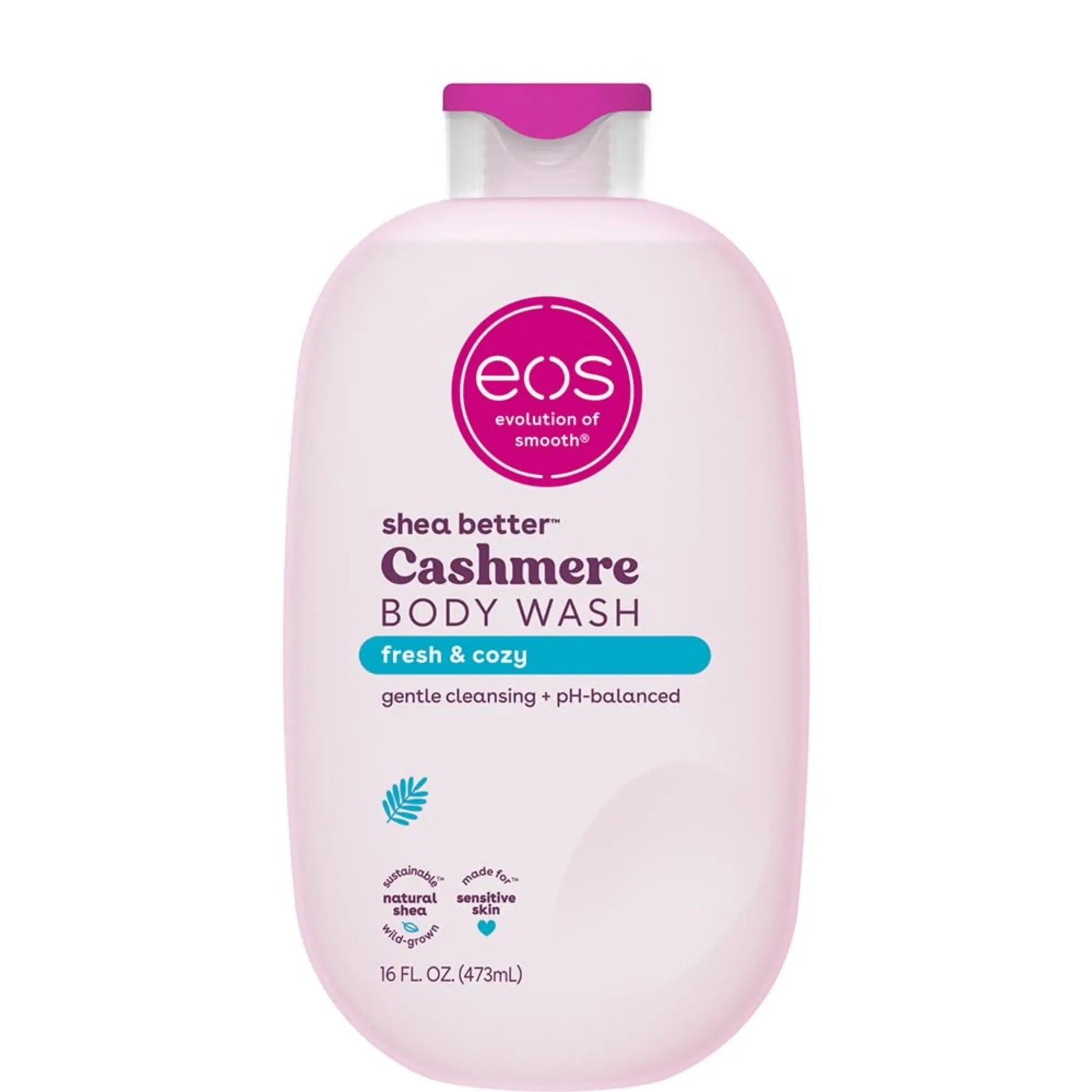 EOS Shea Better Cashmere Body Wash, Fresh & Cozy - 16 fl oz( 473ml) - Antiaging Cosmetics