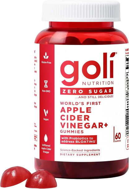 Goli Apple Cider Vinegar Gummies 60 Gummies - Antiaging Cosmetics