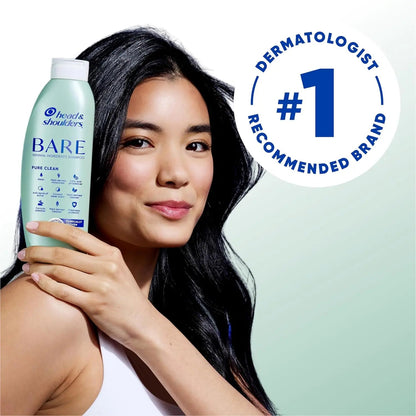 Head & Shoulders shampoo BARE Anti - Dandruff 400ml – Sulfate Free, Zinc Pyrithione, Dry Scalp Relief - Antiaging Cosmetics