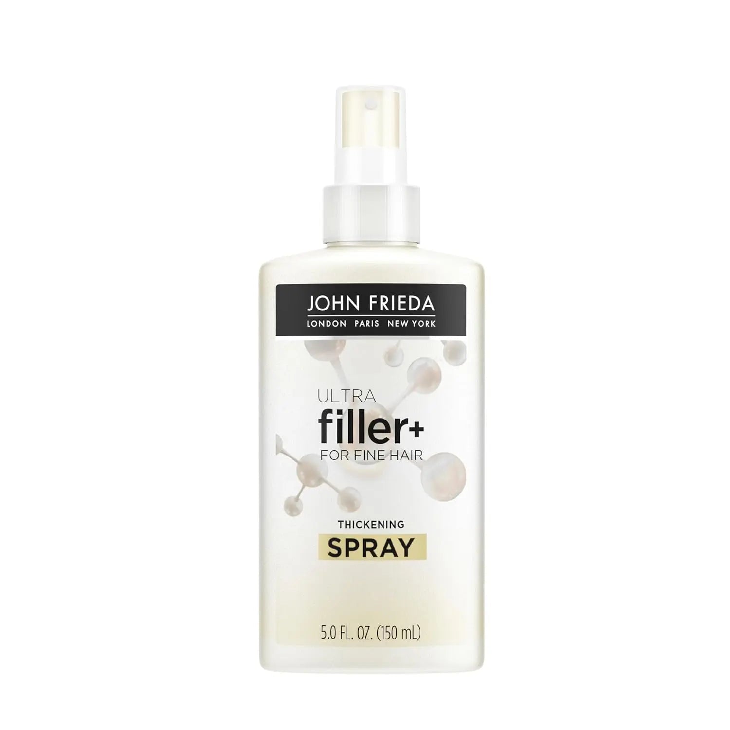 John Frieda Thickening Spray - ULTRAfiller+ for Fine Hair, Volumizing Spray - 5 oz(150ml) - Antiaging Cosmetics