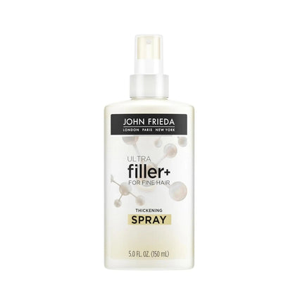 John Frieda Thickening Spray - ULTRAfiller+ for Fine Hair, Volumizing Spray - 5 oz(150ml) - Antiaging Cosmetics