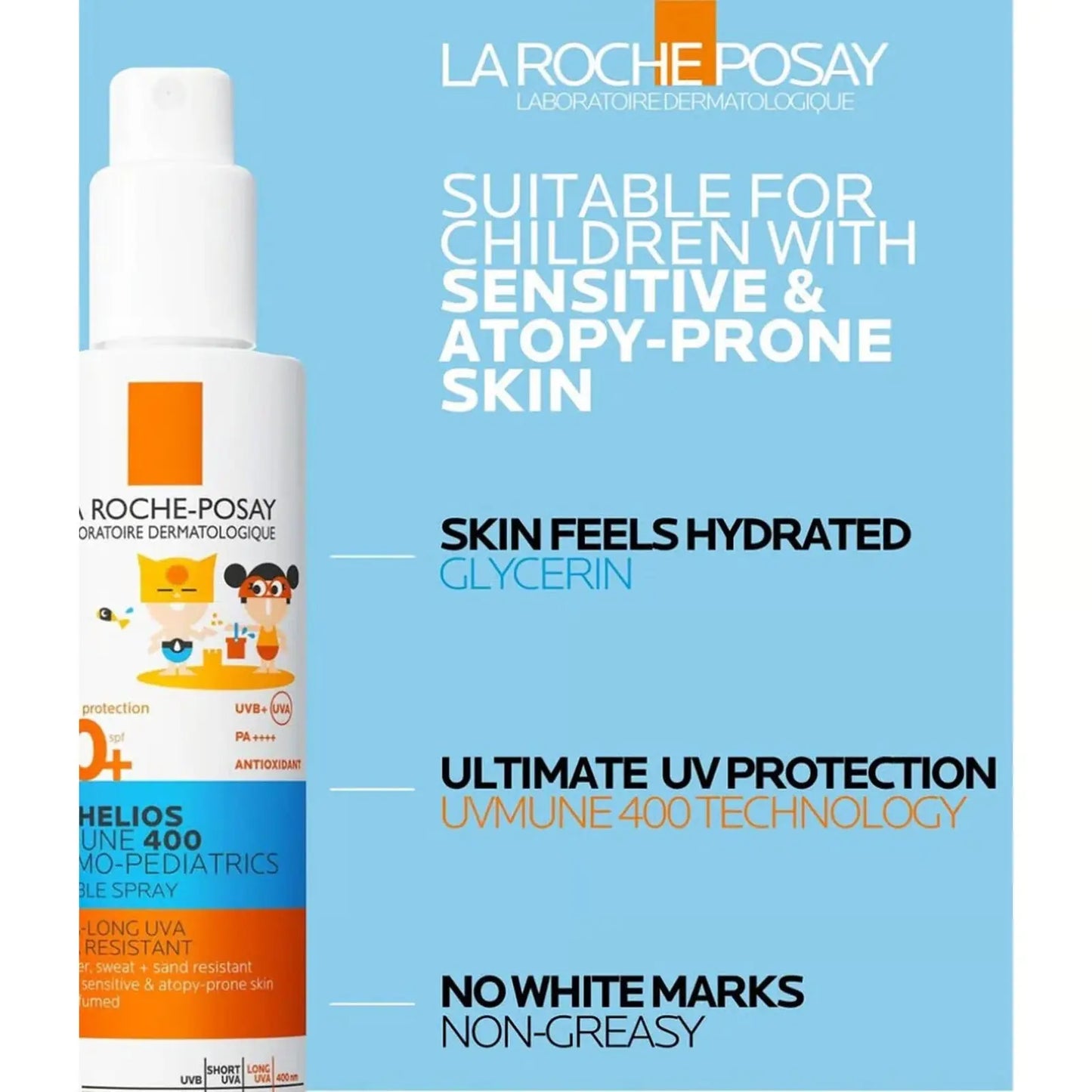 La Roche-Posay Anthelios UVMune 400 Dermo-Pediatrics SPF50+ Spray 200ml - Antiaging Cosmetics
