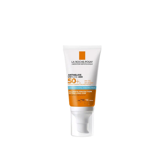 La Roche-Posay Anthelios UVMune 400 Hydrating Cream Sunscreen European version SPF50+ 50ml (1.69fl oz) - Antiaging Cosmetics