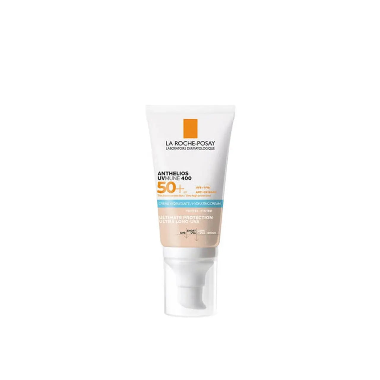 La Roche-Posay Anthelios UVMune 400 Hydrating Cream Sunscreen European version SPF50+ 50ml (1.69fl oz) - Antiaging Cosmetics