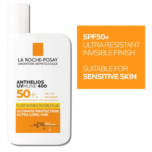 European La Roche-Posay Anthelios UVMune 400 SPF50 Sunscreen - USA Delivery - Antiaging Cosmetics