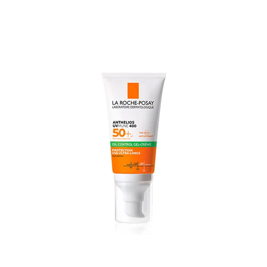 La Roche-Posay Anthelios UVMune 400 Europe version, Oil Control Gel-Cream Non-Perfumed Sunscreen SPF50+ 50ml (1.7 fl oz) - Antiaging Cosmetics