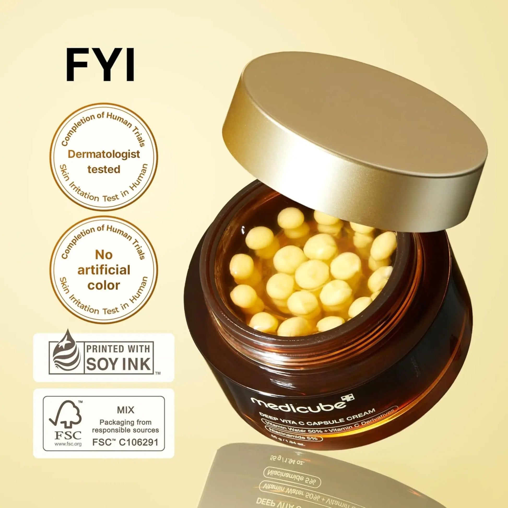 Medicube - Deep Vita C Capsule Cream - 1.94 oz (55 g) - Antiaging Cosmetics