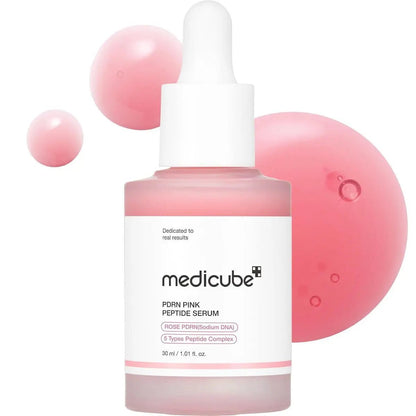 Medicube - PDRN Pink Peptide Serum - 30gr - Antiaging Cosmetics