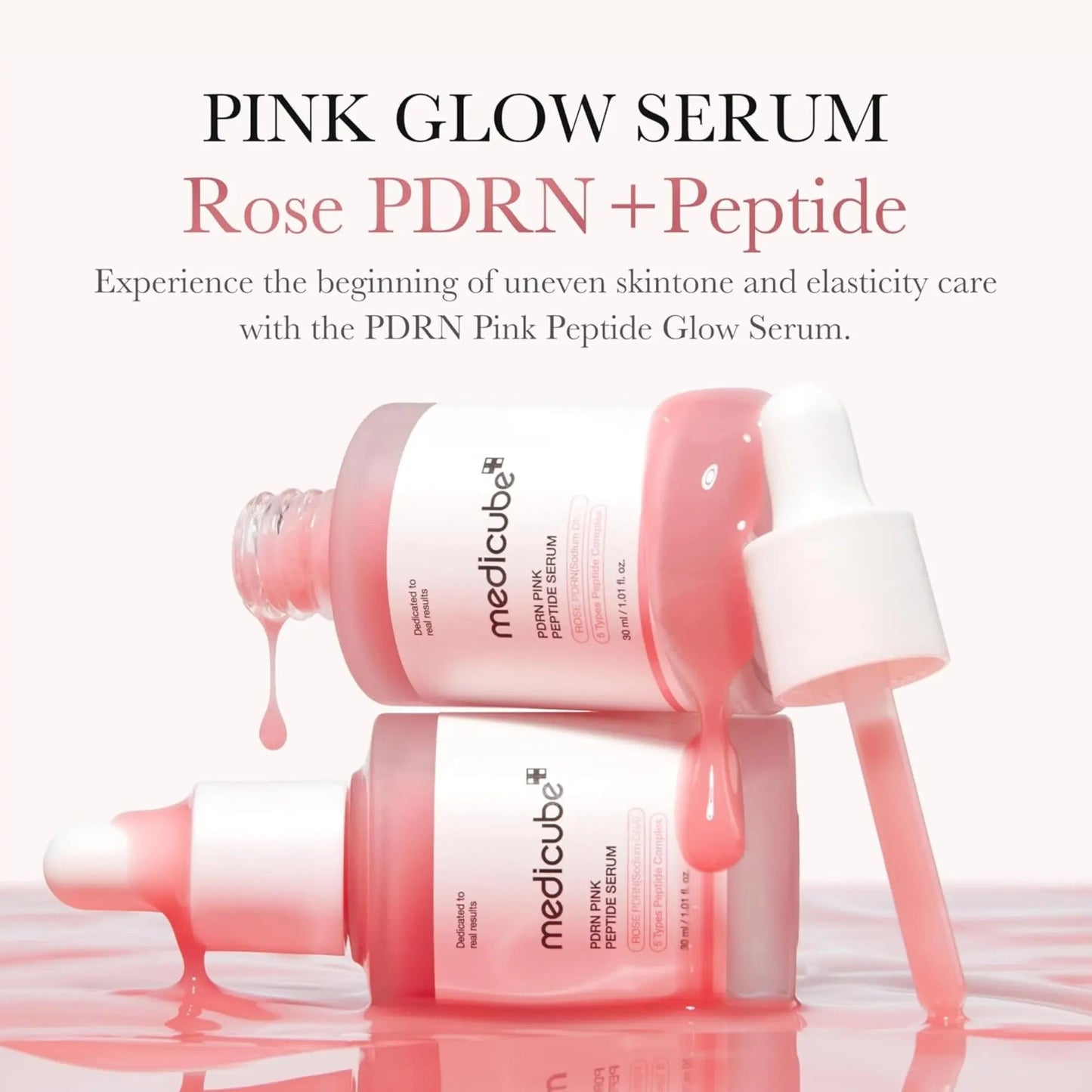 Medicube - PDRN Pink Peptide Serum - 30gr - Antiaging Cosmetics