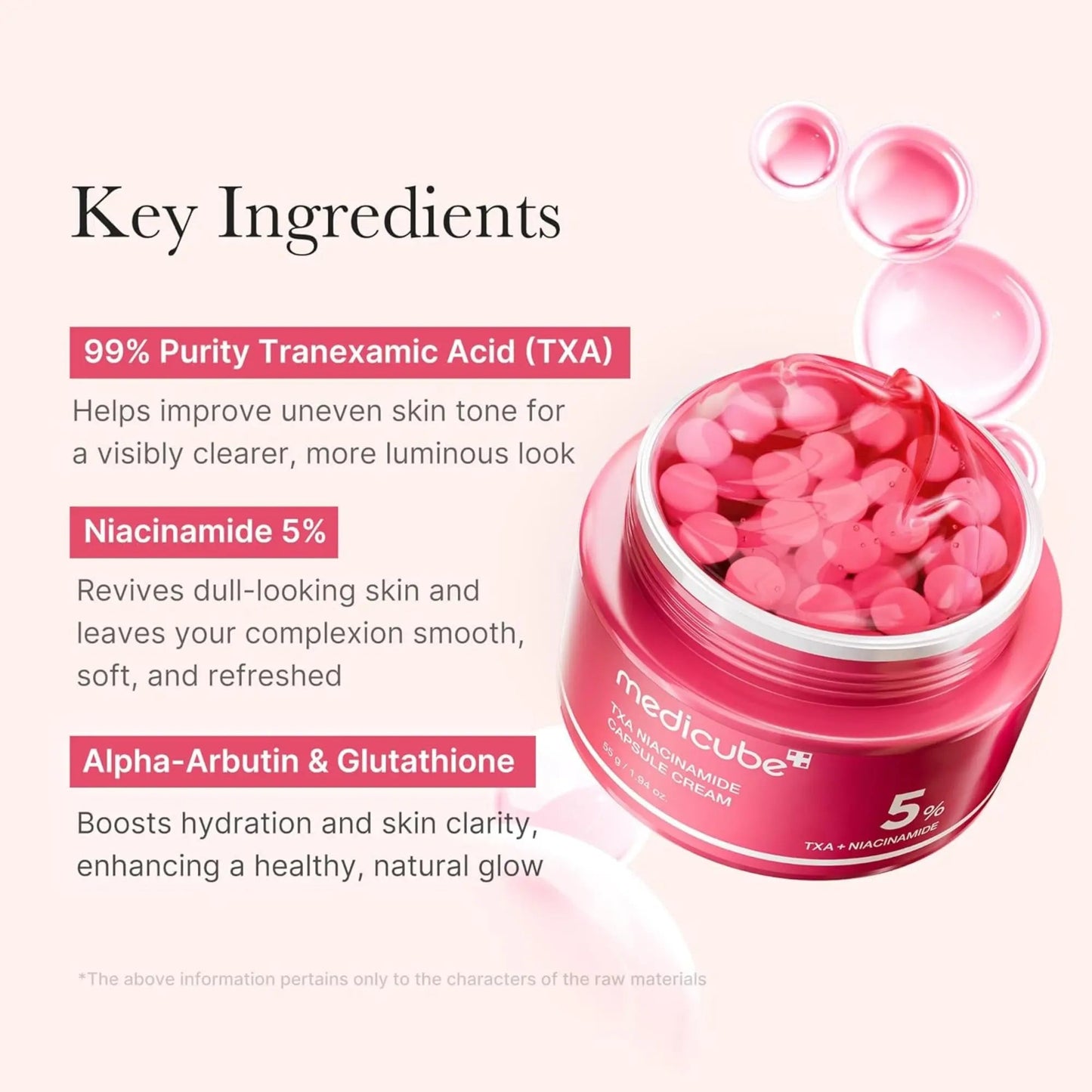 Medicube - TXA Tranexamic+Niacinamide Capsule Cream - 55gr - Antiaging Cosmetics