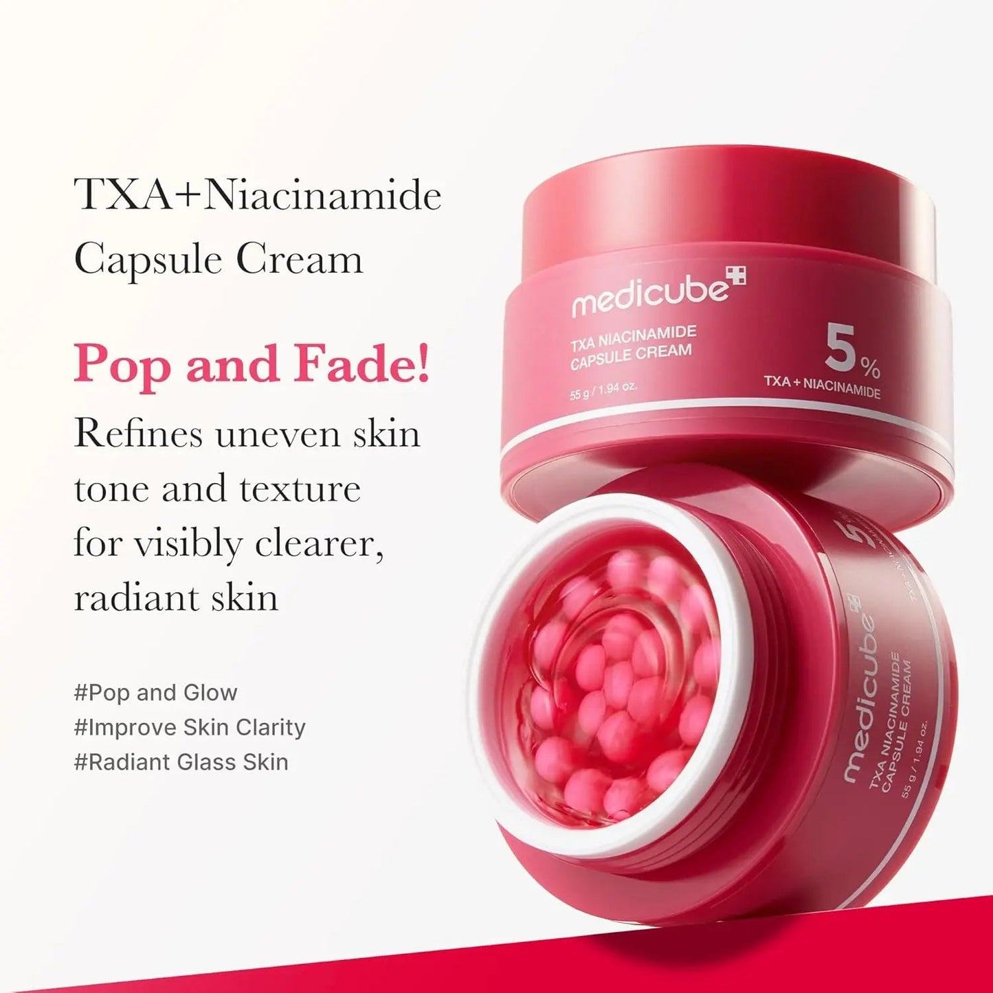 Medicube - TXA Tranexamic+Niacinamide Capsule Cream - 55gr - Antiaging Cosmetics