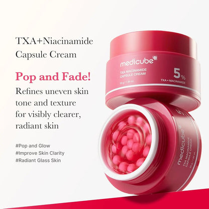 Medicube - TXA Tranexamic+Niacinamide Capsule Cream - 55gr - Antiaging Cosmetics