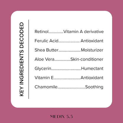 MEDIX cream, Retinol ferulic Body Cream 444ml - Antiaging Cosmetics
