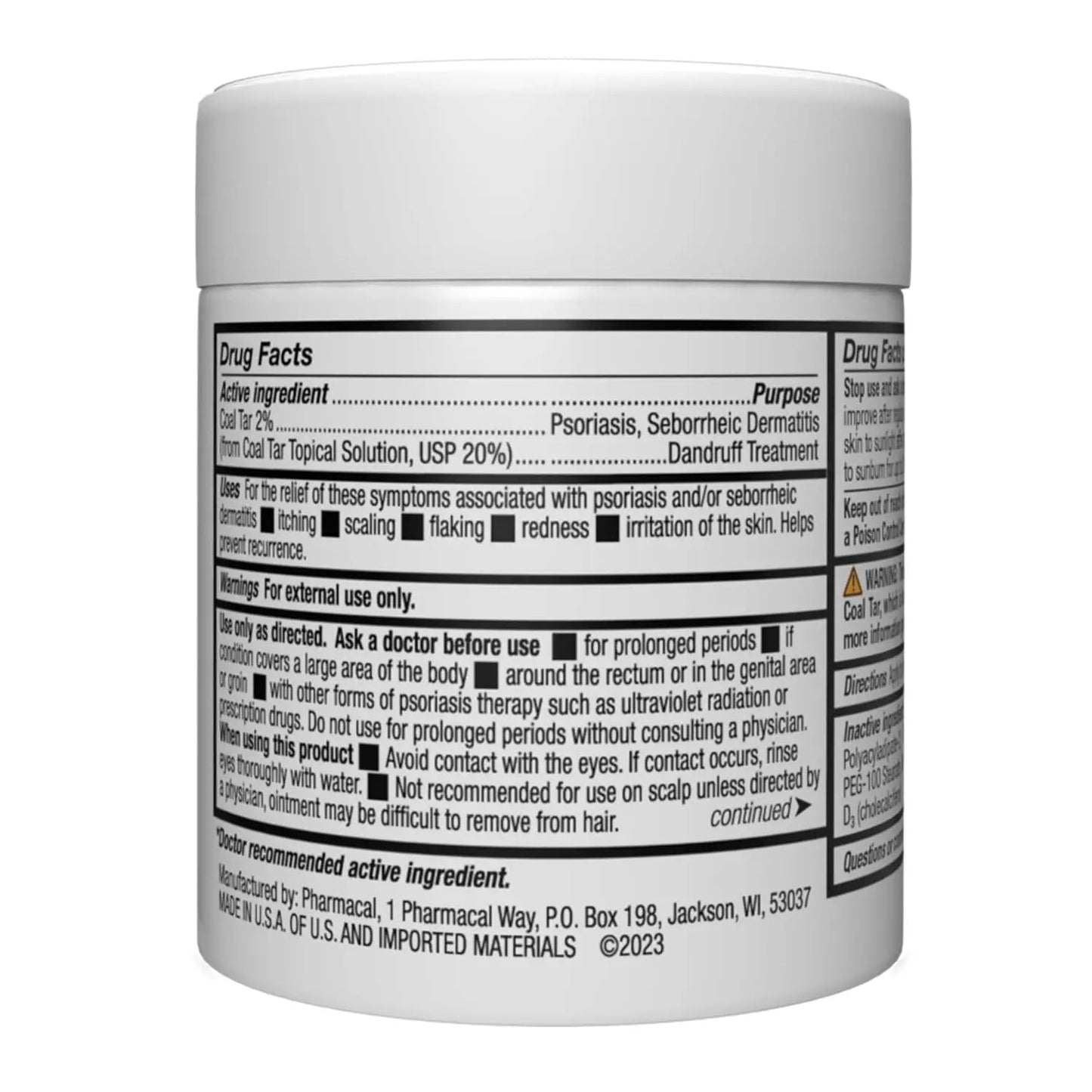 Extra Strength Coal Tar Ointment for Psoriasis Relief - 113gr - Antiaging Cosmetics