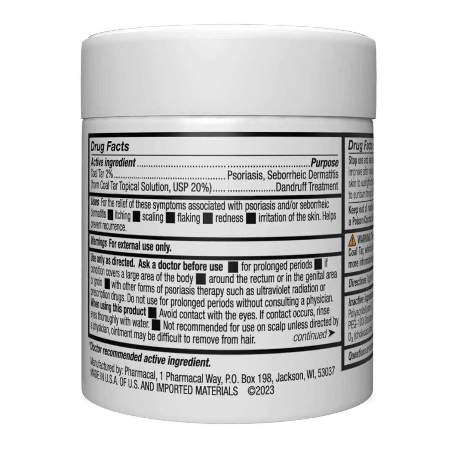 Extra Strength Coal Tar Ointment for Psoriasis Relief - 113gr - Antiaging Cosmetics