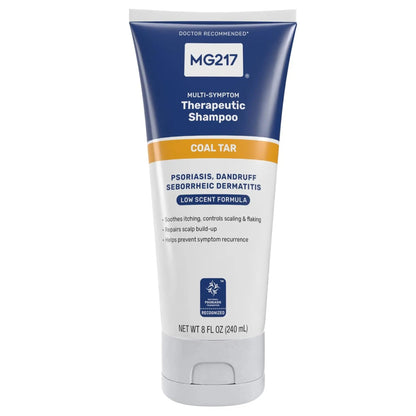 MG217 - COAL TAR Shampoo 3% Psoriasis relief - 240ml - Antiaging Cosmetics