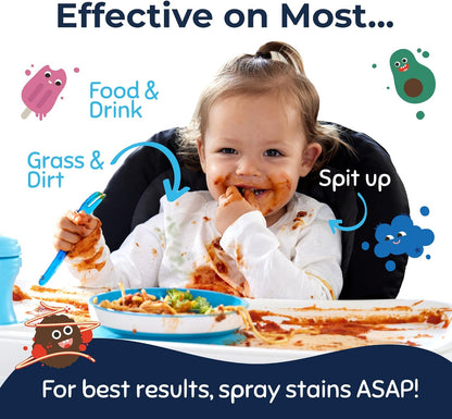 Miss Mouth's Fast Acting Stain Remover Spray - Baby Clothes & Grease Stain Removal 118ml - Antiaging Cosmetics