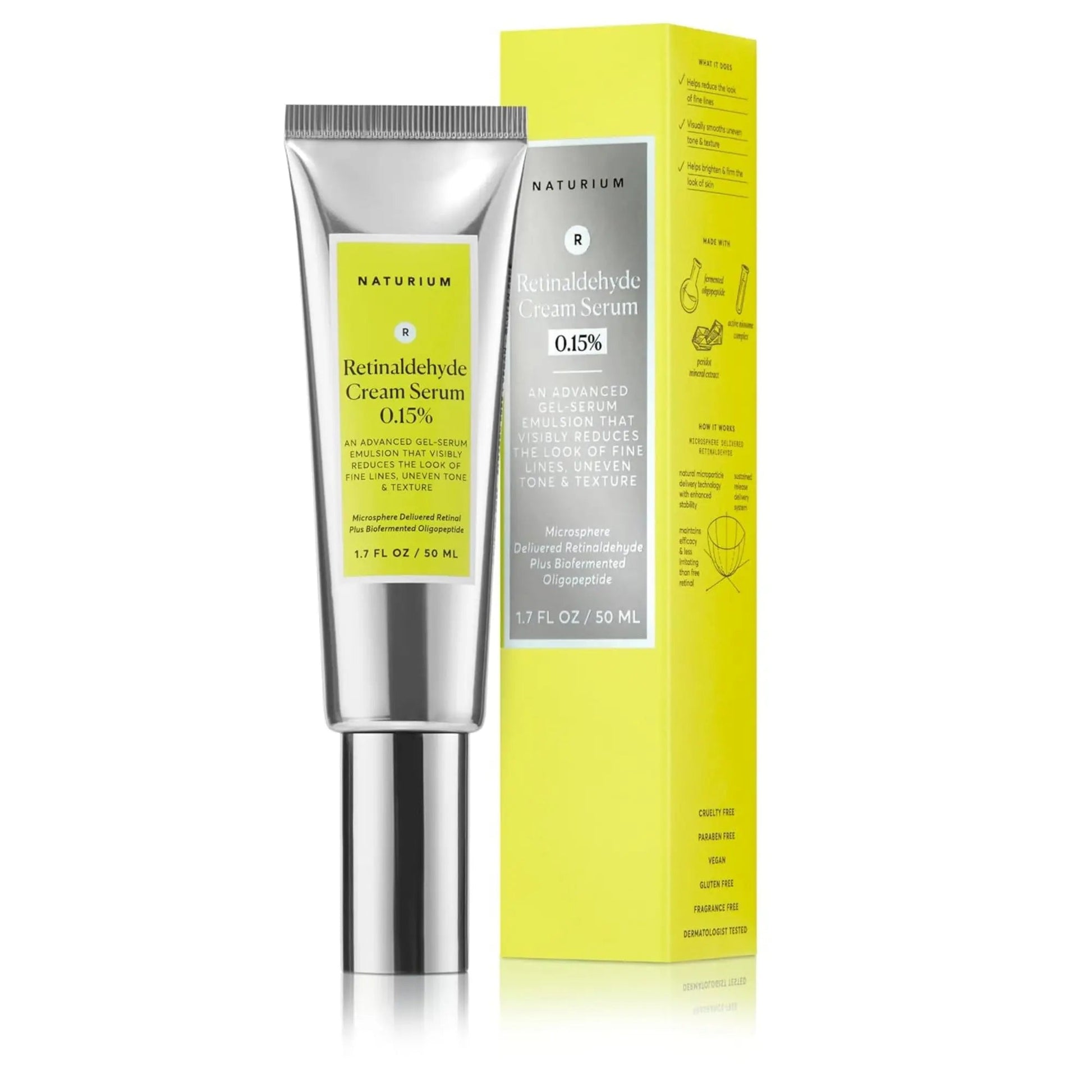NATURIUM - Retinol Retinaldehyde Cream Serum Advanced Anti - Aging - 1.7fl(50ml) - Antiaging Cosmetics