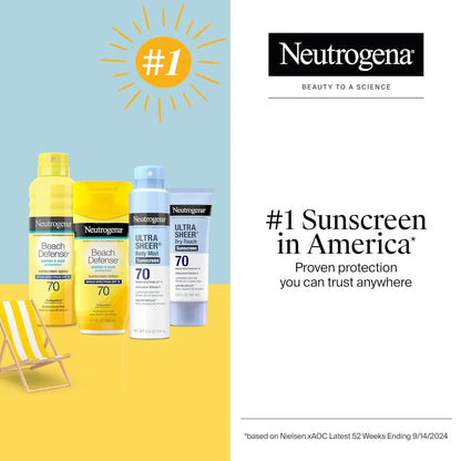 Neutrogena Beach Defense Sunscreen Spray SPF 70 ,184gr - Antiaging Cosmetics