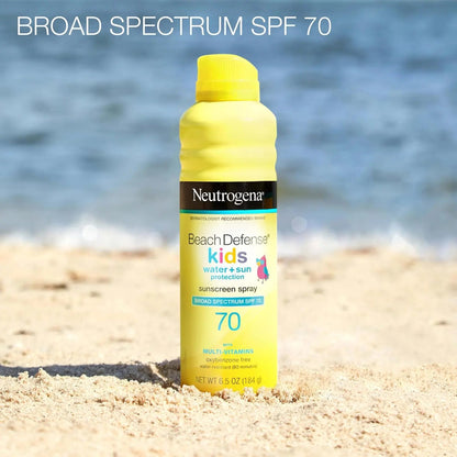 Neutrogena Kids Sunscreen Spray SPF 70, Oxybenzone-Free, Fast-Drying, Water-Resistant - Antiaging Cosmetics