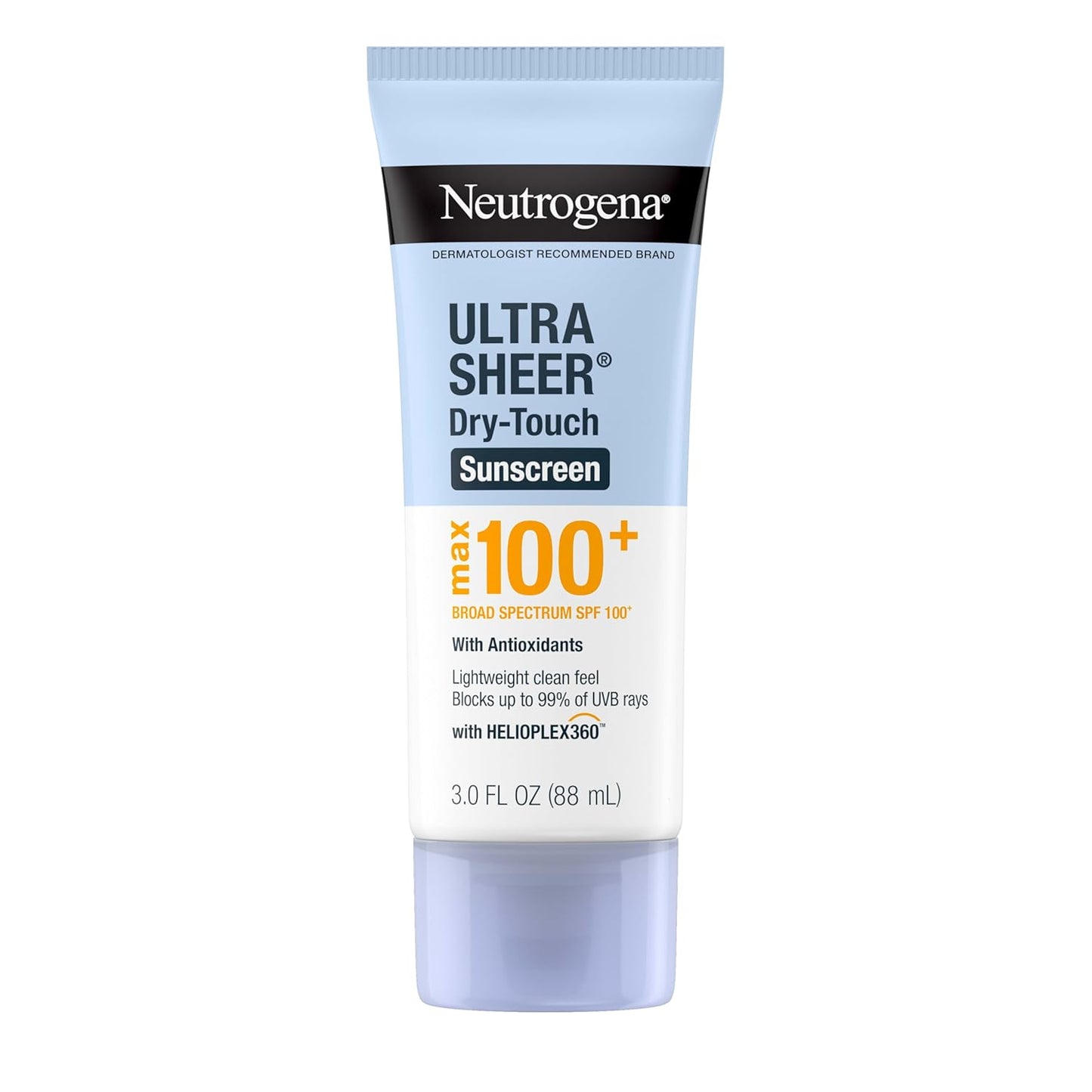 Neutrogena Sunscreen Ultra Sheer SPF100+, Oxybenzone Free, 88ml - Antiaging Cosmetics