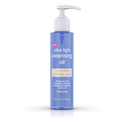 Neutrogena Ultra Light Facial Cleansing Oil & Makeup Remover - 118ml - Antiaging Cosmetics