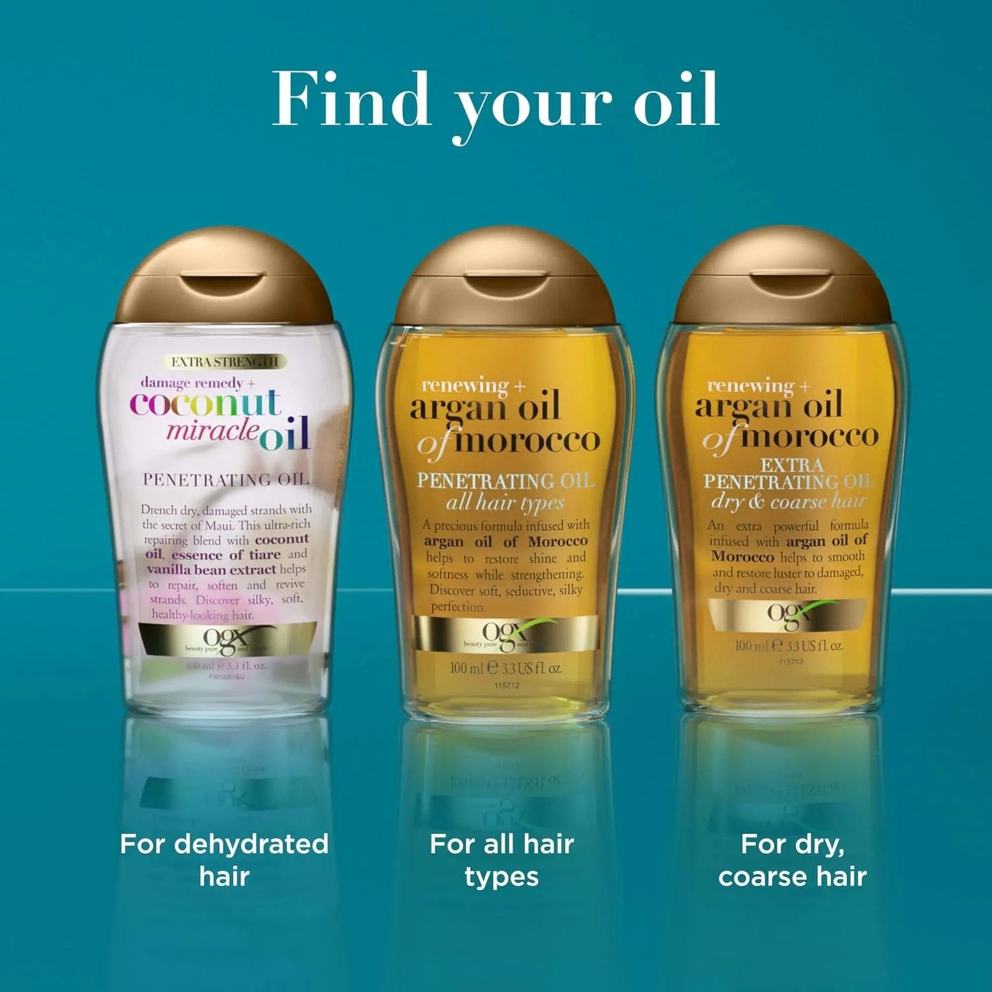 OGX - Extra Strength Damage Remedy + Coconut Miracle Oil Penetrating Hair Oil Treatment - 3.3 oz(100ml) - Antiaging Cosmetics