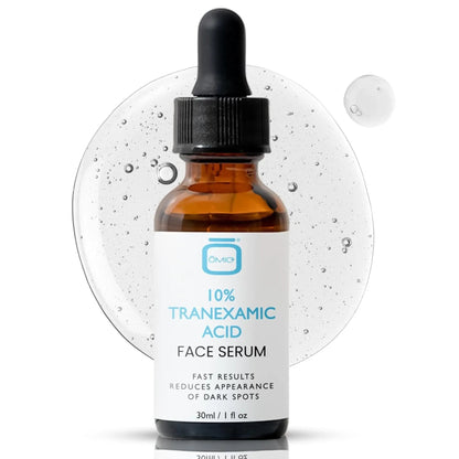 OMIC - 10% Tranexamic Acid Serum for Face - Skin Brightening Serum, For Brown Spots, - 1 fl oz / 30ml - Antiaging Cosmetics