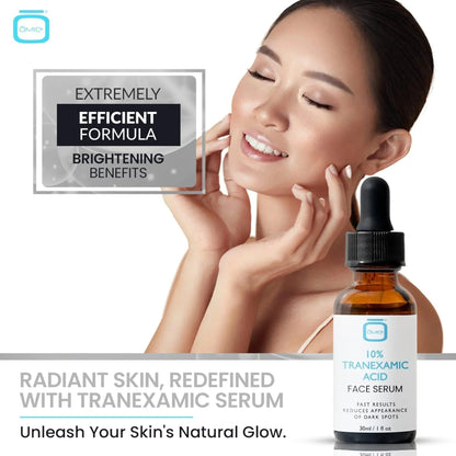 OMIC - 10% Tranexamic Acid Serum for Face - Skin Brightening Serum, For Brown Spots, - 1 fl oz / 30ml - Antiaging Cosmetics