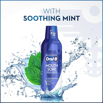 Oral - B Mouthwash Hydrogen Peroxide , Alcohol Free - 475ml - Antiaging Cosmetics