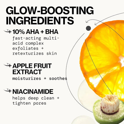 Pacifica - Glow Baby Brightening Peel Pads - 10% Glycolic Acid and Salicylic Acid Exfoliating Pads - 60 pcs - Antiaging Cosmetics