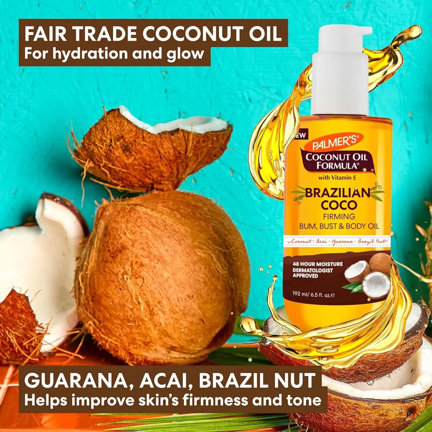 Palmer's Coconut Oil Formula Brazilian Coco Firming Body Oil - 192ml - Antiaging Cosmetics