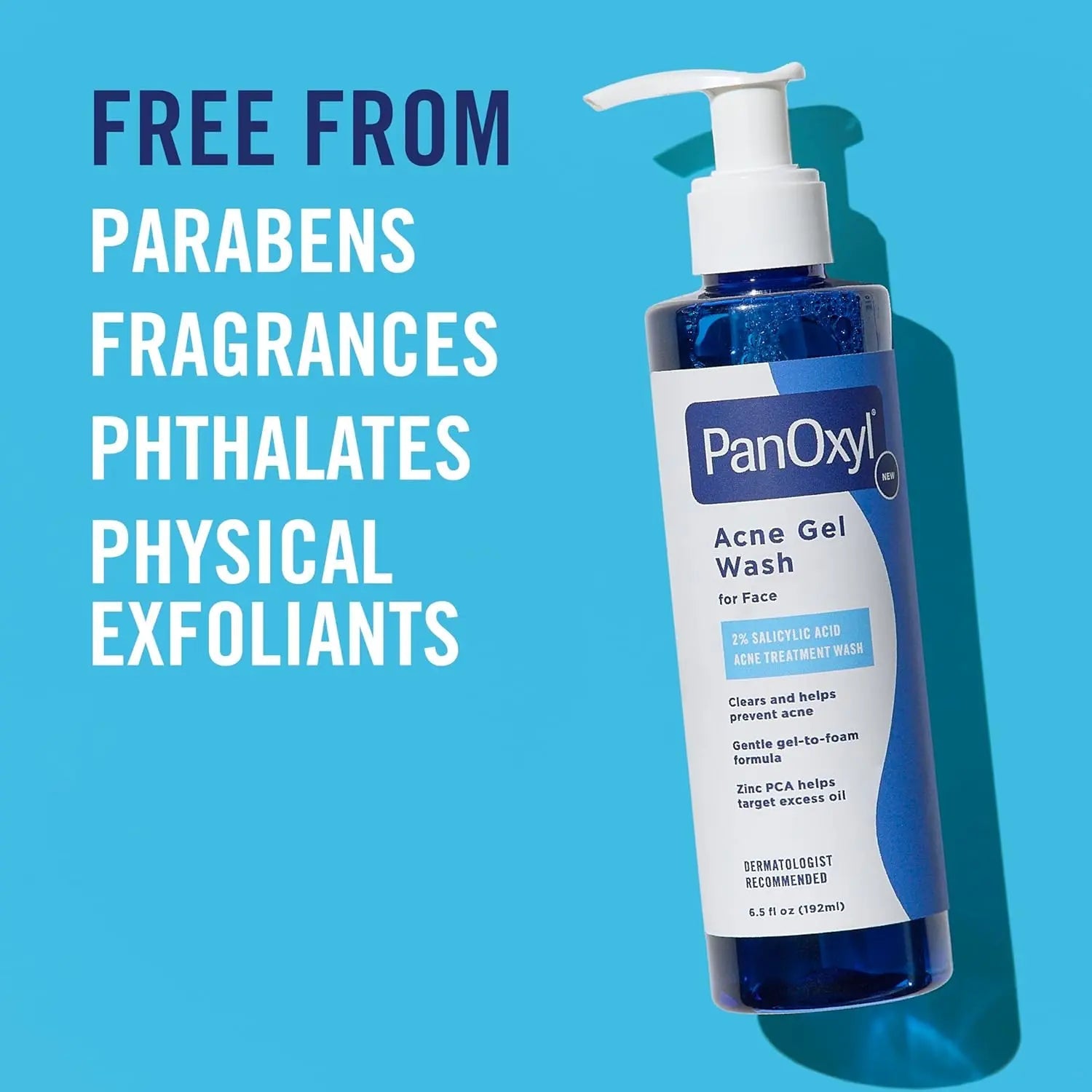 PanOxyl Acne Gel Wash, 2% Salicylic Acid,192ml - Antiaging Cosmetics