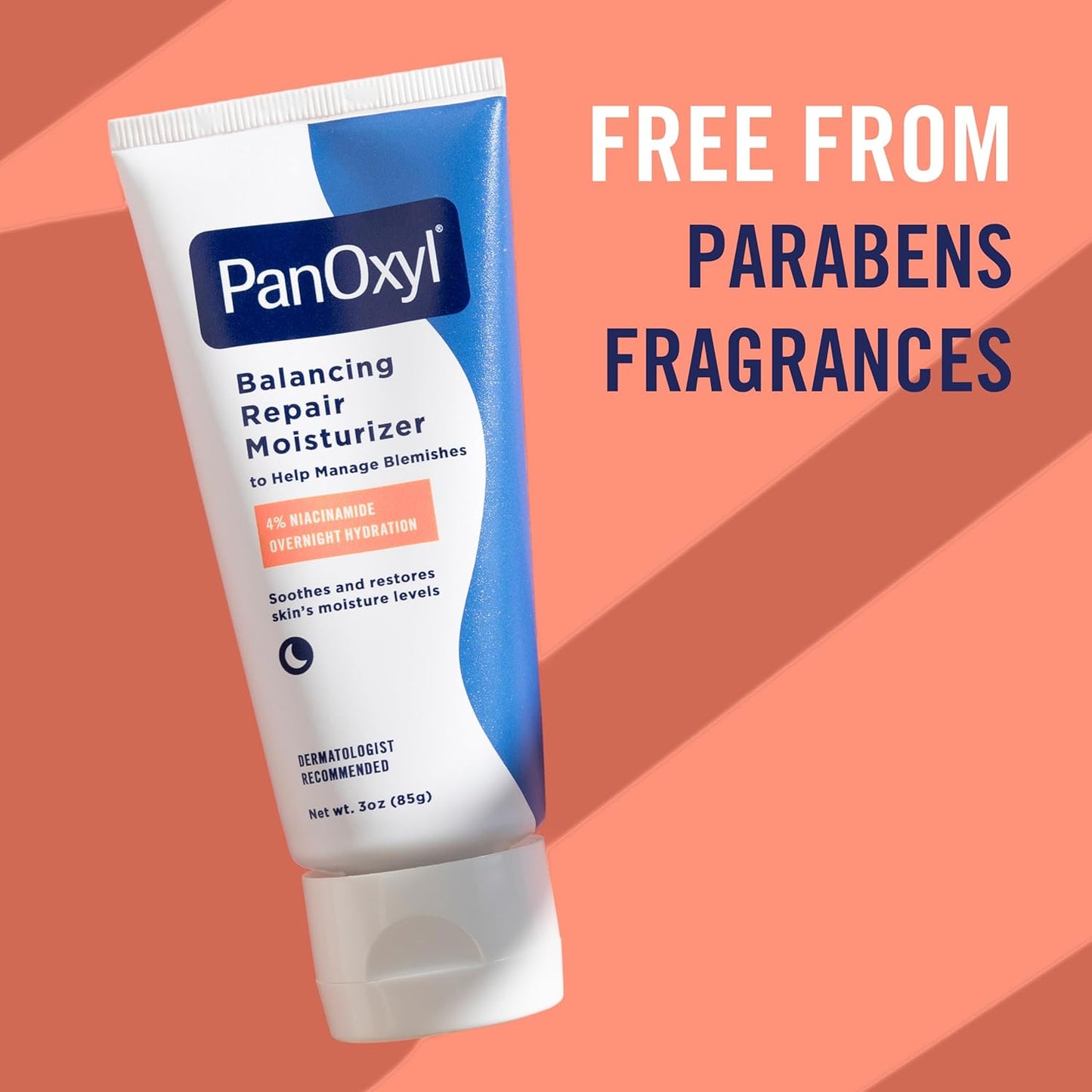 PanOxyl PM Night Face Moisturizer with Niacinamide & Ceramides, Hydrating for Acne-Prone Skin - Antiaging Cosmetics