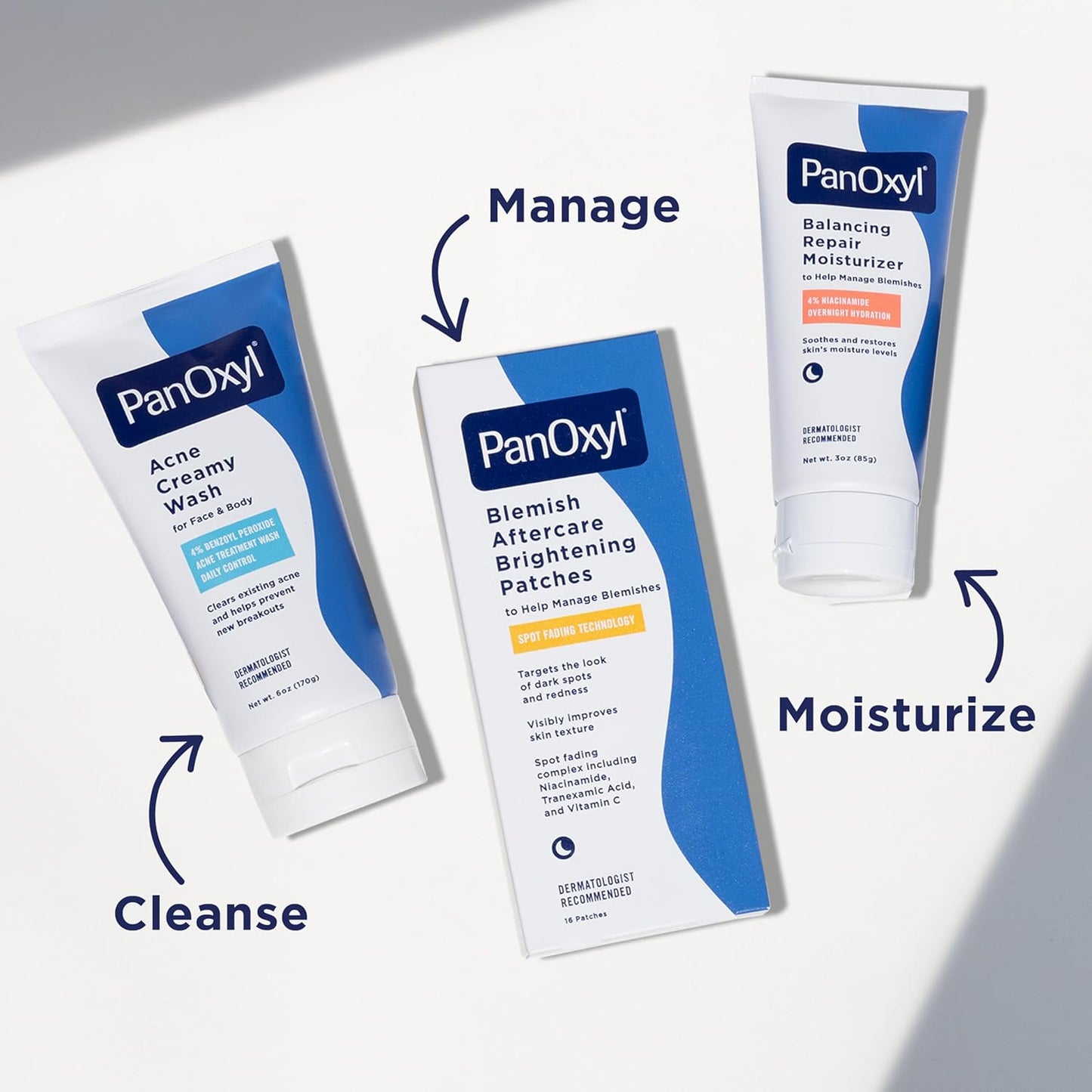 PanOxyl PM Night Face Moisturizer with Niacinamide & Ceramides, Hydrating for Acne-Prone Skin - Antiaging Cosmetics