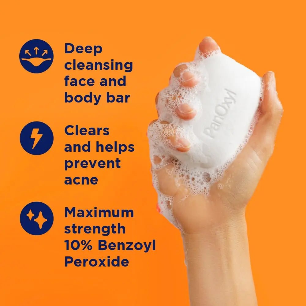 Panoxyl - Soap BAR with 10% Benzoyl Peroxide - 113gr - Antiaging Cosmetics