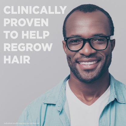 Men's Unscented Minoxidil 5% Hair Regrowth Treatment - 3 Bottles, 3 Month Supply