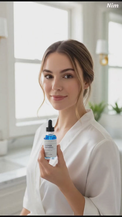 Asterwood- Copper Peptides Serum with GHK-Cu and Hyaluronic Acid - 1 Fl Oz,29ml